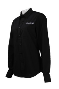R238 來樣訂製修身恤衫 設計恤衫 自製繡花logo款恤衫 西餐廳 恤衫生產商